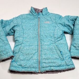 The North Face Girl's reversable Jacket Size Medium 10-12